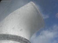 Bow thruster pointing aft in flight